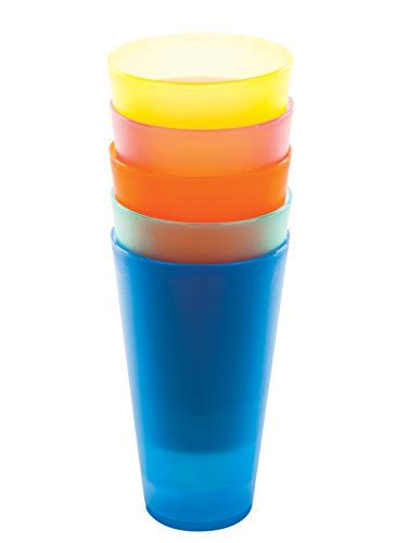 6 Pc Colorful Plastic Cups Reusable Party Cups Bpa Free Picnic