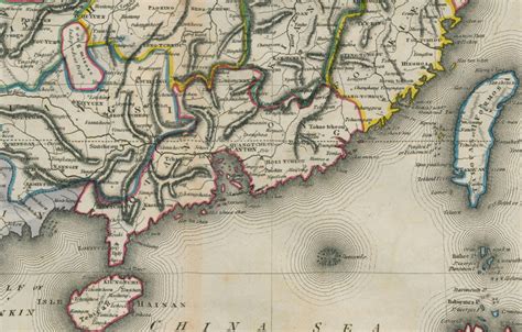 China Hong Kong And The Great Or Chinese Wall Are Marked Lizars 1842