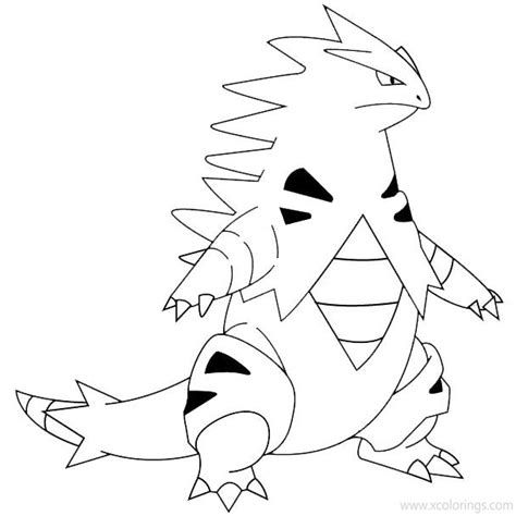 Tyranitar From Pokemon Coloring Pages