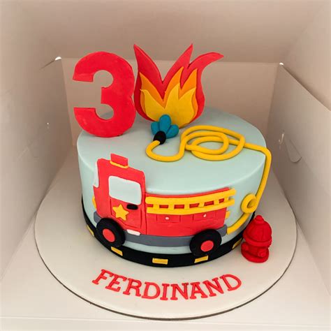 Fire Truck Themed Birthday Cake Printable Birthday Cards