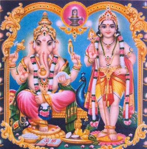 Ganesha Muruga Pictures Hindu Devotional Blog