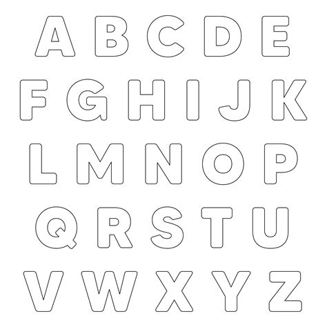 Cut Out Printable 3d Alphabet Letters Template Free Printable Block