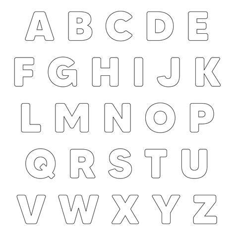 Letter cards, letter tiles, large outline letters, dot marker letters, alphabet charts. Cut Out Printable 3D Alphabet Letters Template / Free Printable Block ...