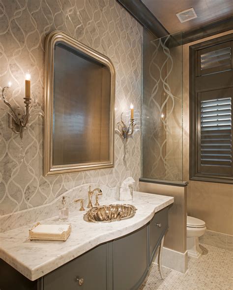 Southern Transitional Transitional Powder Room