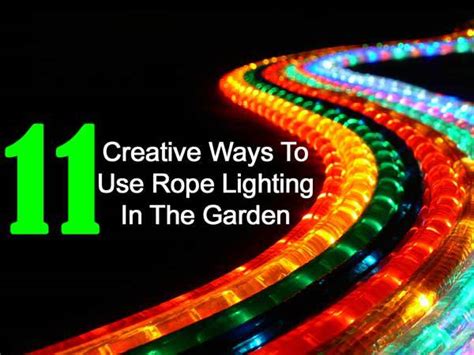 11 Creative Rope Light Ideas For The Landscape Garden