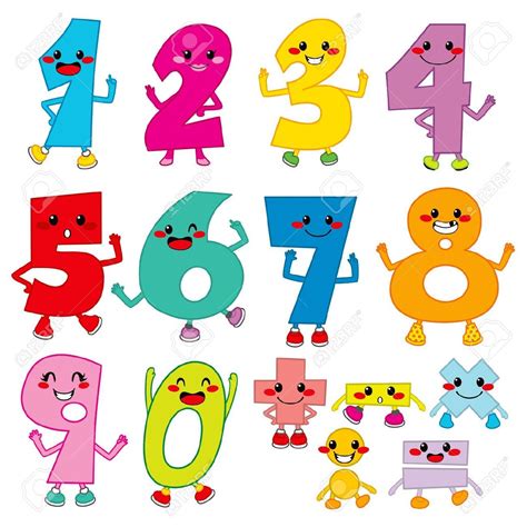 Numeros Infantiles Animados Scrapbook Fonts Art Activities For Kids