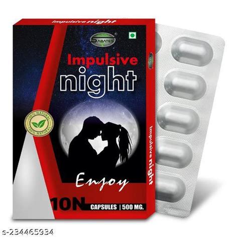 Impulsive Night Ayurvedic Supplement Shilajit Capsule Sex Capsule Sexual Capsule Improve Male