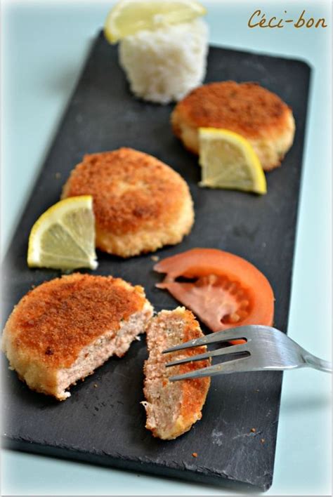 Croquettes de saumon Céci bon Croquette de saumon Croquettes Recette gourmande