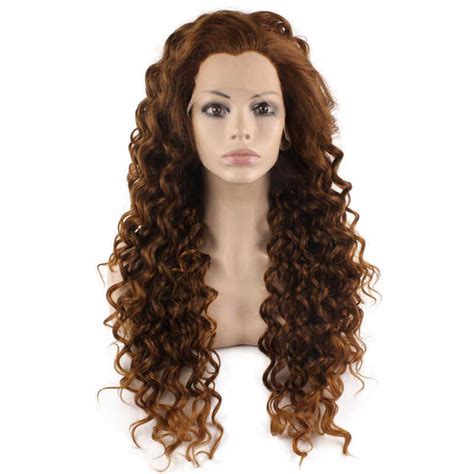 Auburn Lace Front Wigs Medium Length Curly Lace Front Wigs