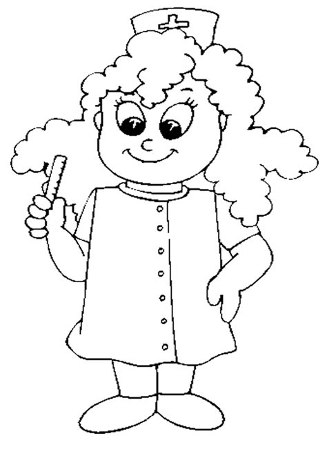 Single sided coloring pages allow for the pages to be removed; Nurse Coloring Pages For Kids - Coloring Home