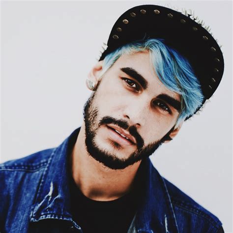 Modern Male Hairstyle Menscolor Bluehair Blue Haircolor
