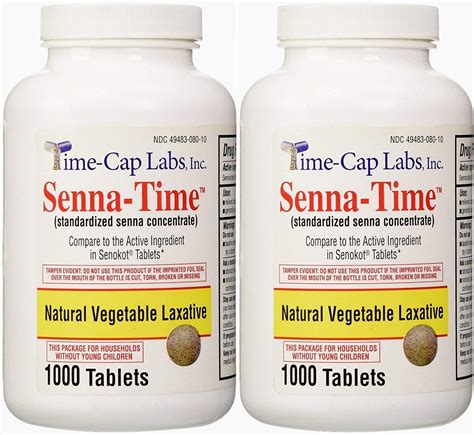 Buy Senna Time Generic For Senokot Natural Vegetable Laxative Senna 8 6 Mg 1000 Tablets Per