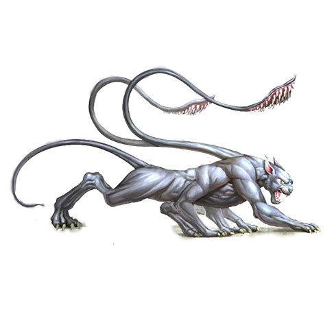 Pin By T On White Displacer Beast Mythical Creatures Art Fantasy