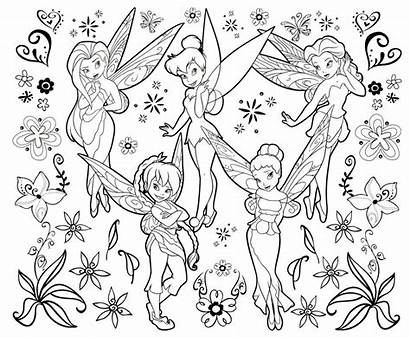 Coloring Fairies Disney Printable