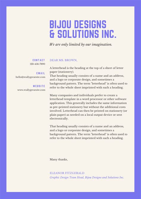 Best method for seo and accessibility? 9 Amazing Business/ Company Letterhead Designs [Includes ...