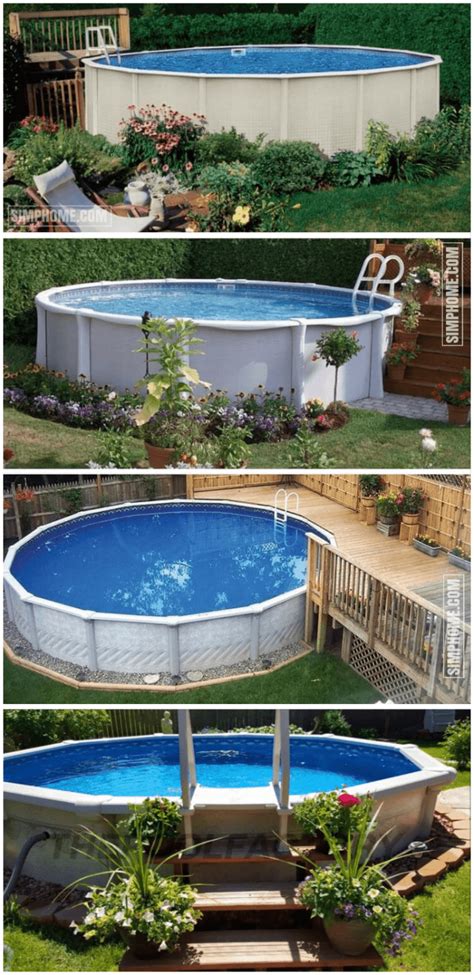 The splash pools above ground round pool package is a premium above ground pool that was built to last. 14 Ideas How to Build Above Ground Pool Backyard Ideas - Simphome