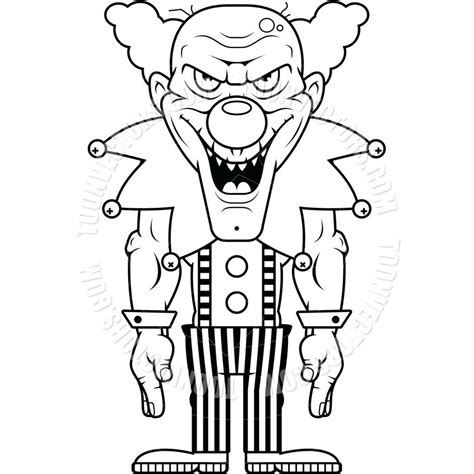 Scary Clown Drawing At Getdrawings Free Download