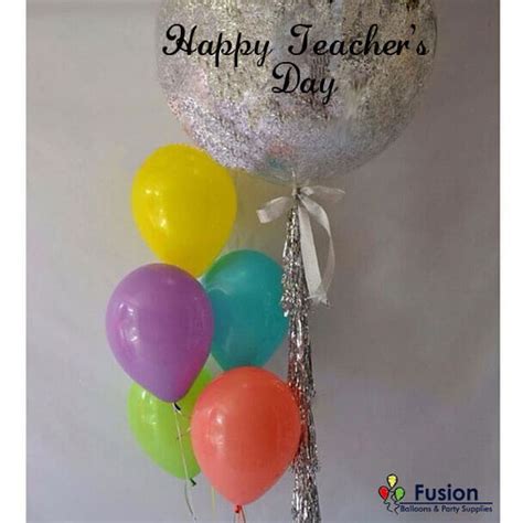 Happy Teachers Day Glitter Balloon