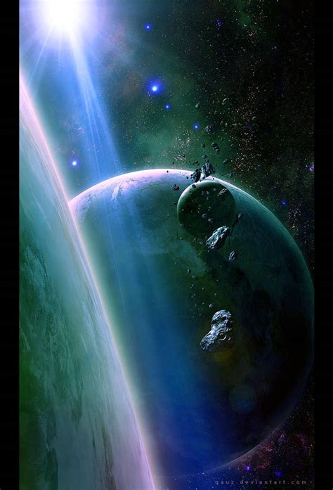 Shining In Space By Qauz On Deviantart