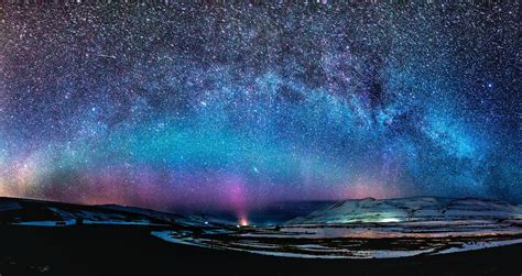 Milky Way Aurora Aurora Milky Way Aurora Borealis