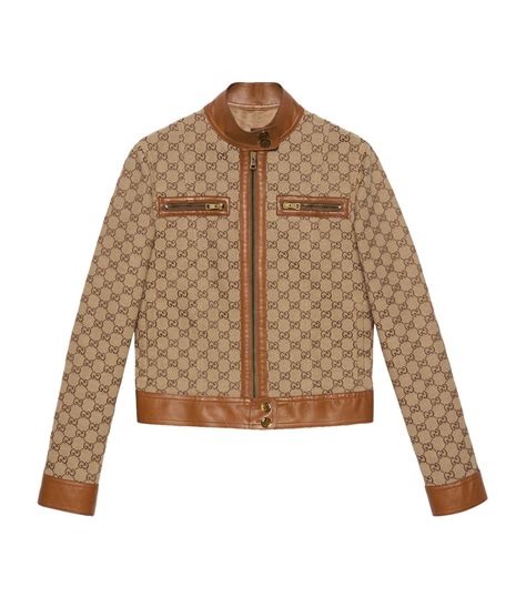 Gucci Canvas Gg Supreme Jacket Harrods Us