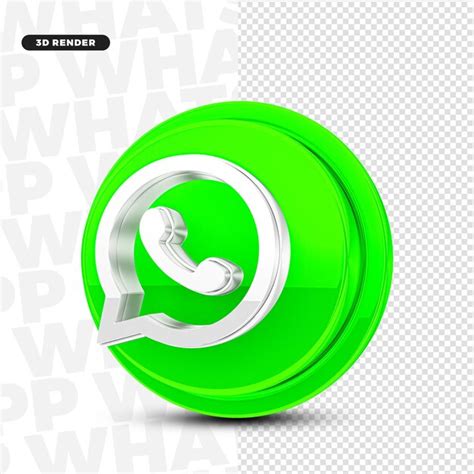 Premium Psd Whatsapp 3d Render Logo Icon Isolated For Social Media