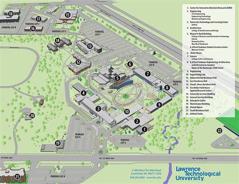 About Lawrence Tech Ltu Campus Map