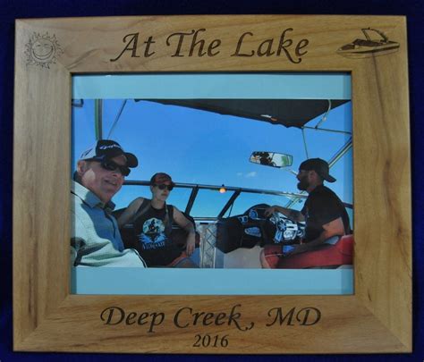 Vacation Frame Lake Picture Frame T For Boater Etsy