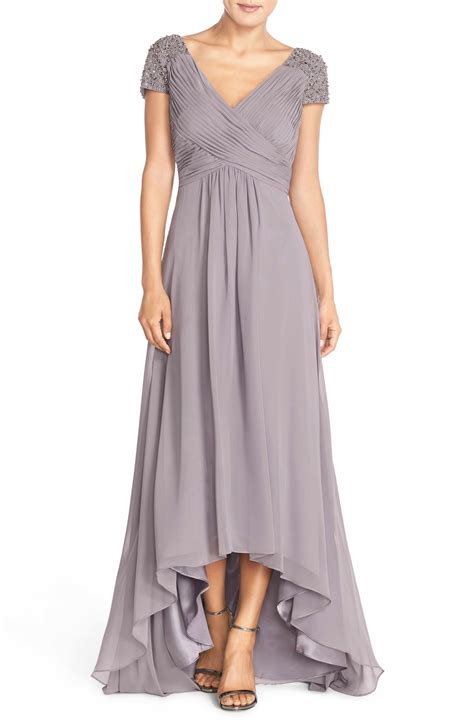 Eliza J Embellished Pleated Chiffon Gown | Nordstrom | Evening gowns