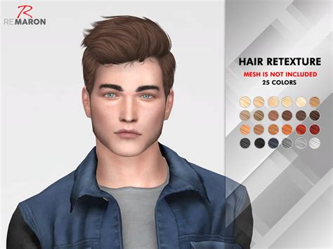 The Sims Resource Wings Os0508 Hair Retextured By Remaron Sims 4 Hairs