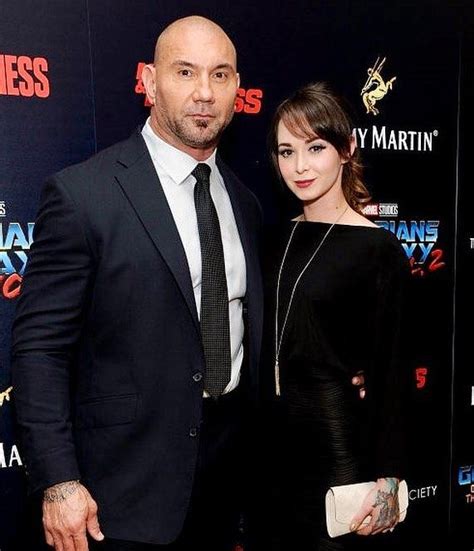 Dave Bautista Wwe Superstar Batista And His Wife Sarah Jade At The