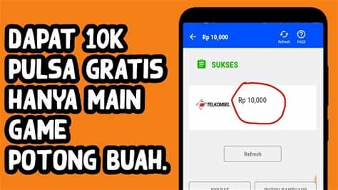 Tips dapetin pulsa gratis yang langsung diisi ke hape android itu cukup banyak kok caranya. Main Game Dapat 10k Pulsa Gratis | Aplikasi Penghasil ...