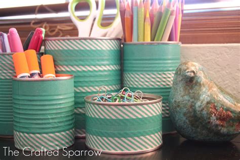 Washi Tape Tin Cans The Crafted Sparrow