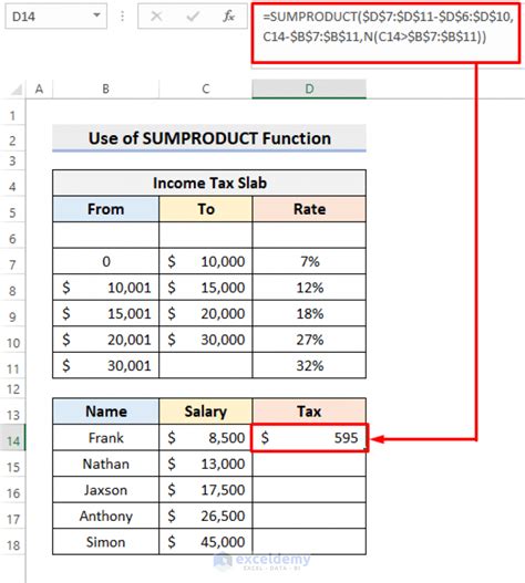 How To Calculate Income Tax In Excel Using If Function With Easy Steps
