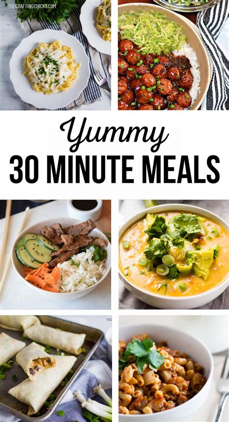 30 Minute Meals The Crafting Chicks