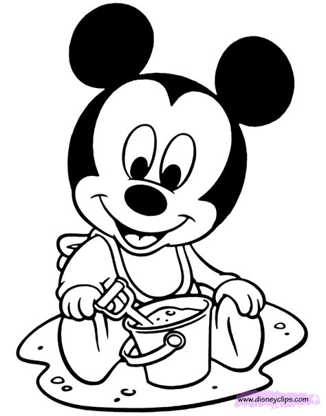 Kleurplaat Disney Baby Pluto