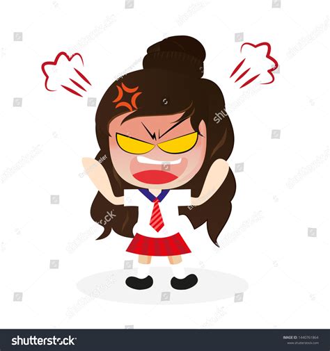 angry girl cartoon characters