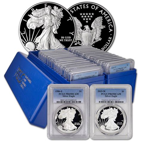 29 Pc 1986 2015 American Silver Eagle Proof Complete Date Set Pcgs