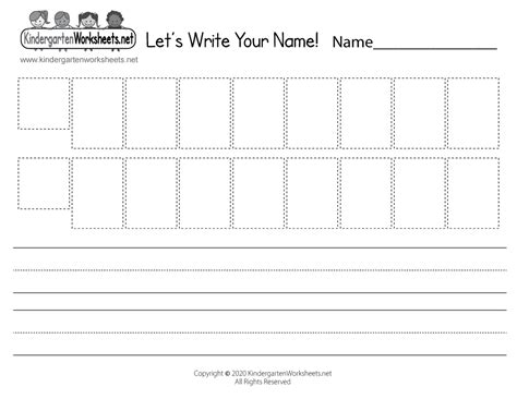 Printable Name Writing Practice