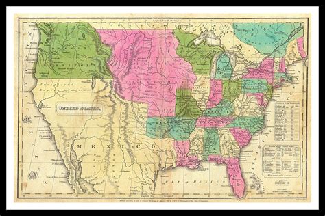 1830 Map Of United States And Territories Old Maps And Prints