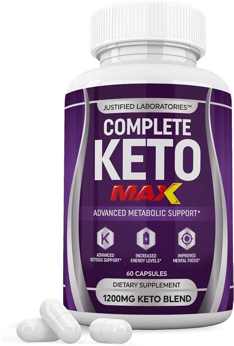 Complete Keto Max 1200mg Pills Advanced Ketogenic Supplement Real Exogenous Ketones
