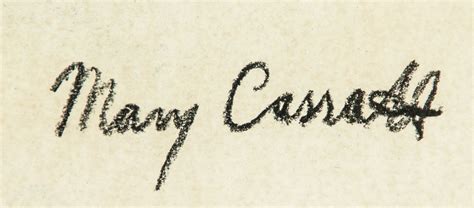 American Pastel On Paper Signed Mary Cassatt