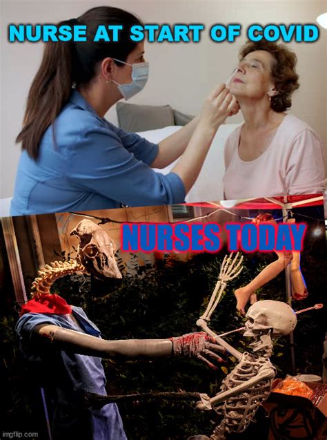 Nurses Swabs Then And Now Imgflip