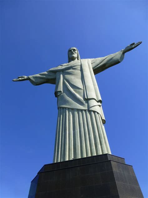Free Images Monument Statue Landmark Blue Rio De Janeiro