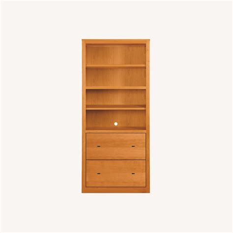 Room And Board Woodwind Bookcase With File Drawers Aptdeco