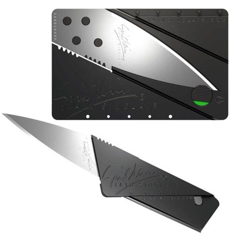 Credit Card Knife Iain Sinclair Cardsharp 2 With Silver Blade Enyze