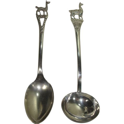Two Sterling Peruvian Spoon And Ladle From Silverbypatrick On Ruby Lane