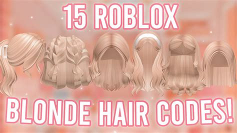 Aesthetic Blonde Hair Codes With Links Roblox Bloxburg Brookhaven