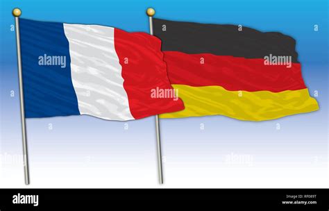 France And Germany Flags Vector Illustration Stock Vector Image And Art
