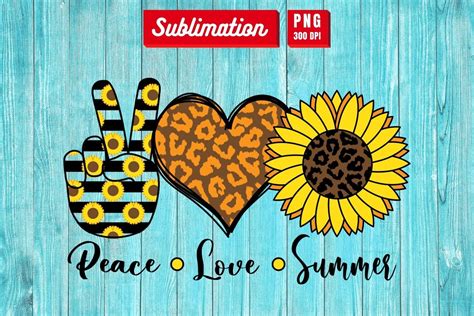 Peace Love Summer Sublimation By Svgocean Thehungryjpeg